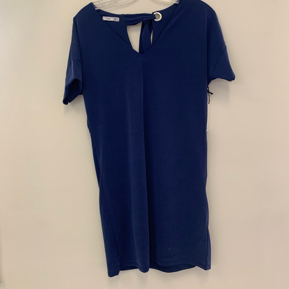 blue dress